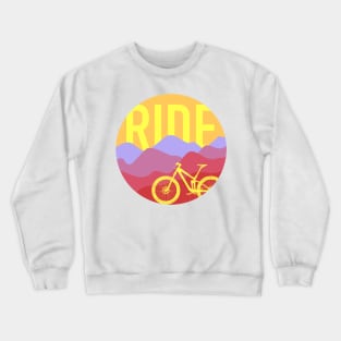 Ride MTB - Mountain Bike Vintage Colors Crewneck Sweatshirt